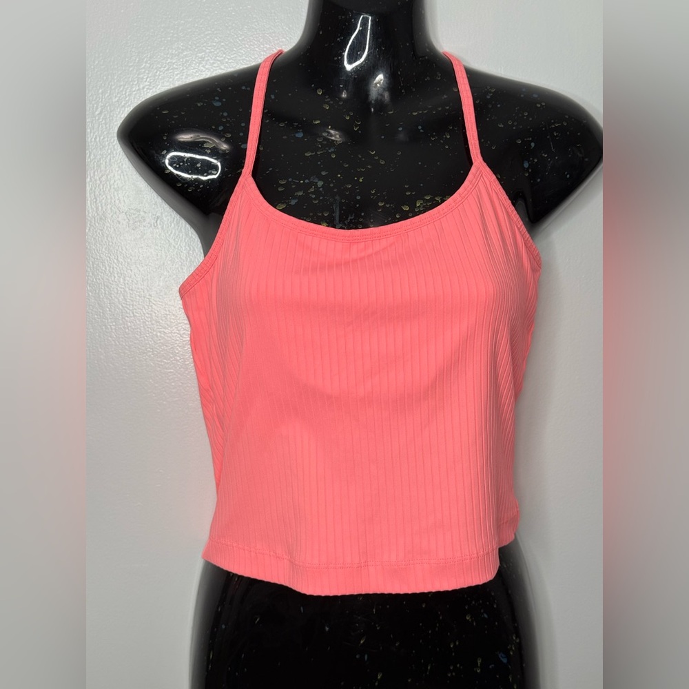 Calia Women's Coral Ribbed Spaghetti-Strap Cami Top Lined Size M - MWOT